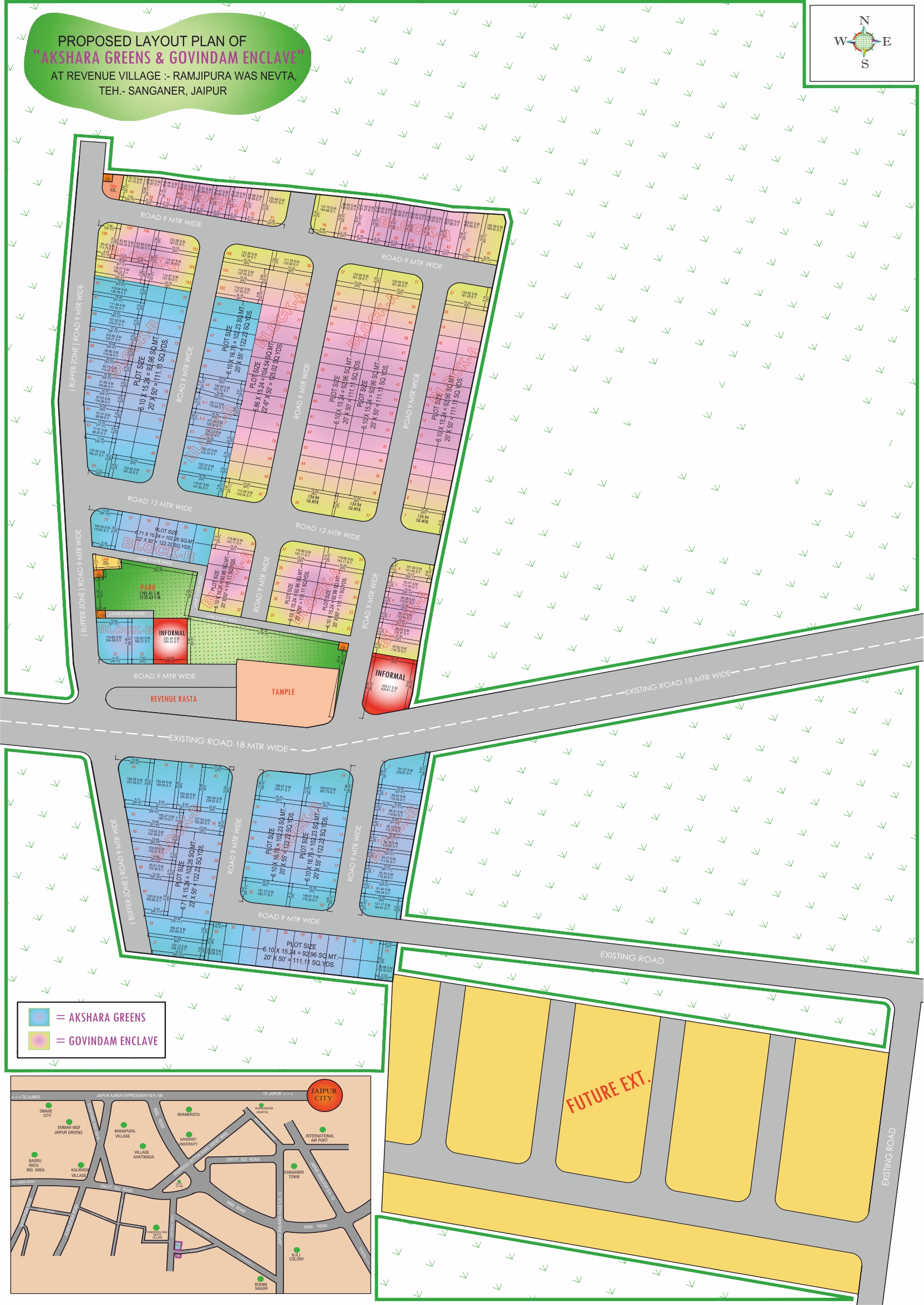 Akshara Green Master Plan Map